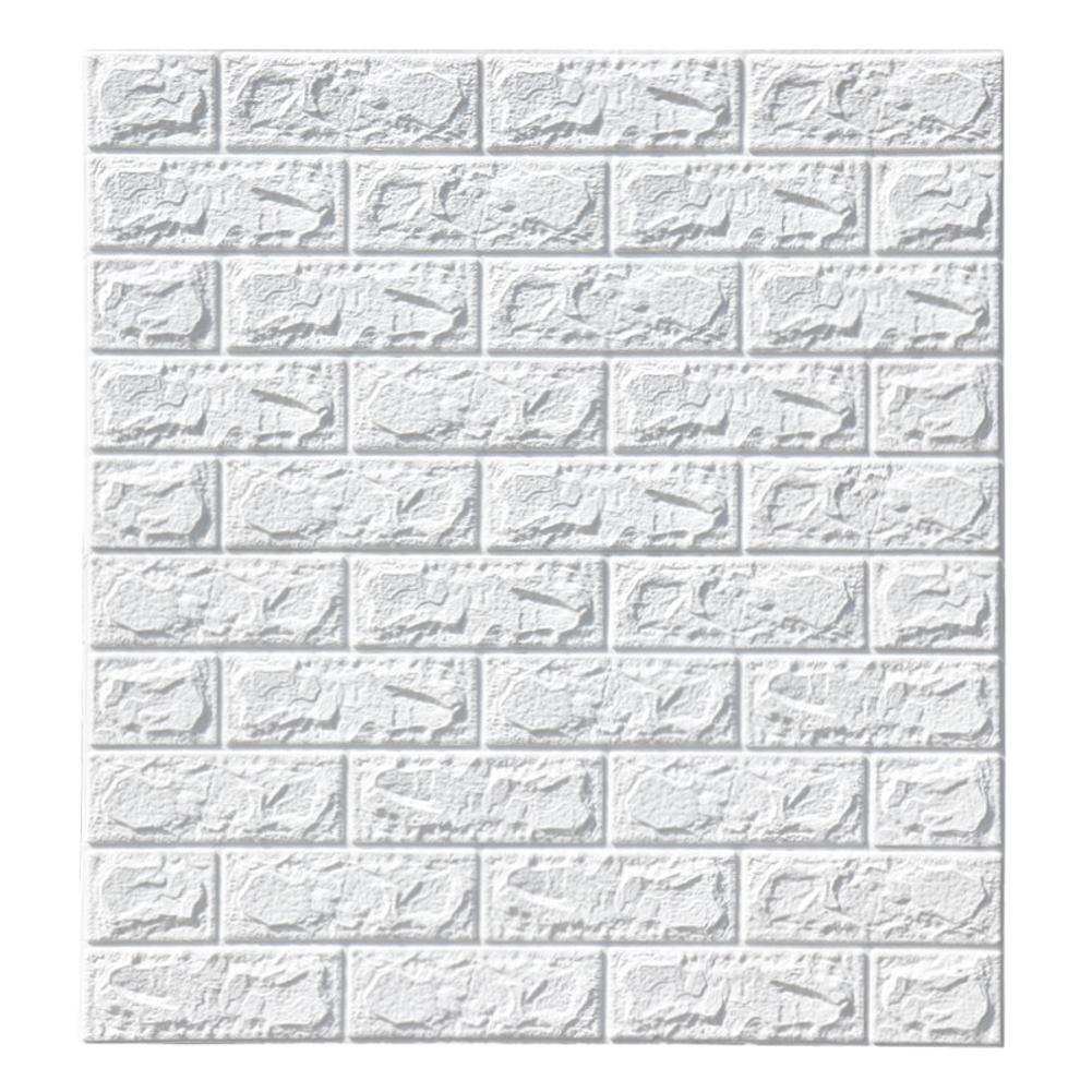 

3D Brick Wall Stickers Wallpaper Foam Background Self-Adhesive Wall Cover, 501 Original