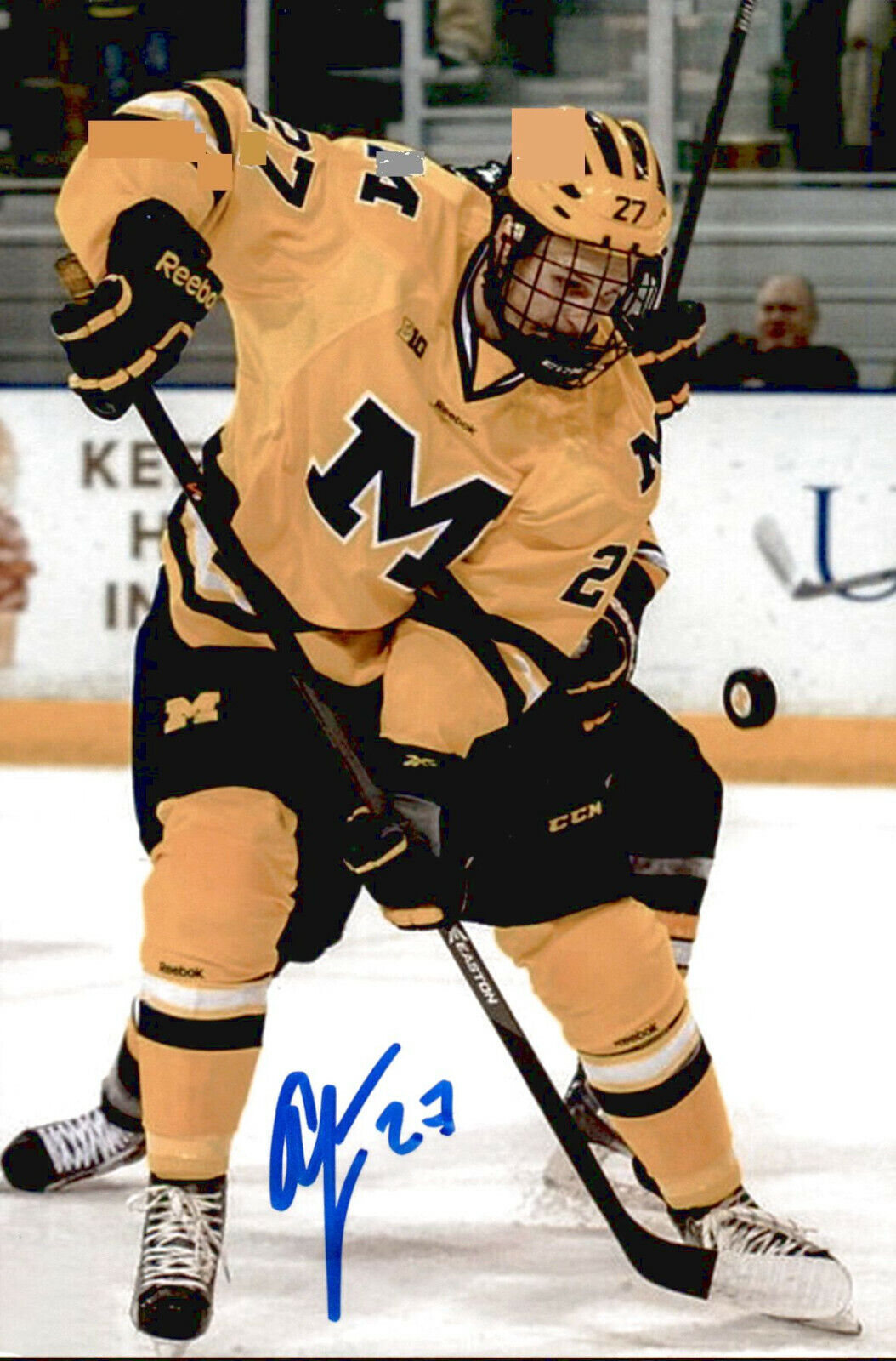 Alex Alexander Guptill SIGNED auto 4x6 Photo Poster painting BUFFALO SABRES / U. OF MICHIGAN #5