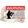 Warning - Vintage Metal Signs(12*16Inch) - Warning