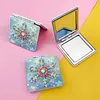 DIY Snowflake Diamond Painted Mirror