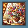 (50*50cm)Flower - Full Round Drill Diamond Painting