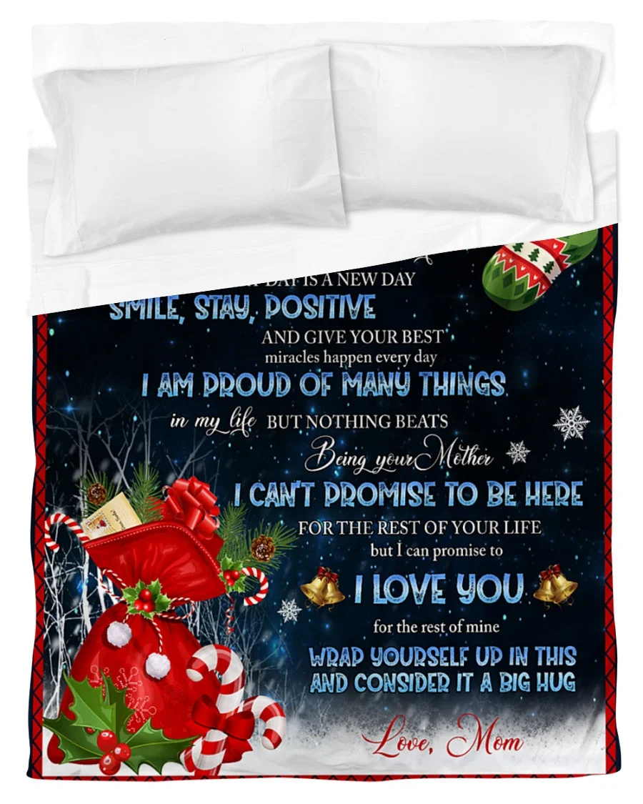 50% OFF Merry Christmas Best Gift🎁-To My Daughter/Son From Mom - Blanket