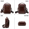 BAIGIO Leder Umh&auml;ngetasche Herren Schultertasche Vintage M&auml;nner Tasche Crossbody Bag Herrentasche zum Umh&auml;ngen Ledertasche mit Abnehmbarem Gurt f&uuml;r Business Arbeit Reise