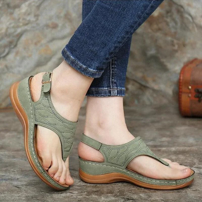 Yyvonne Shoes Women's 2025 Slopes And Casual Large-Size Women's Shoes Pure Color Clip Toes Comfortable And Casual