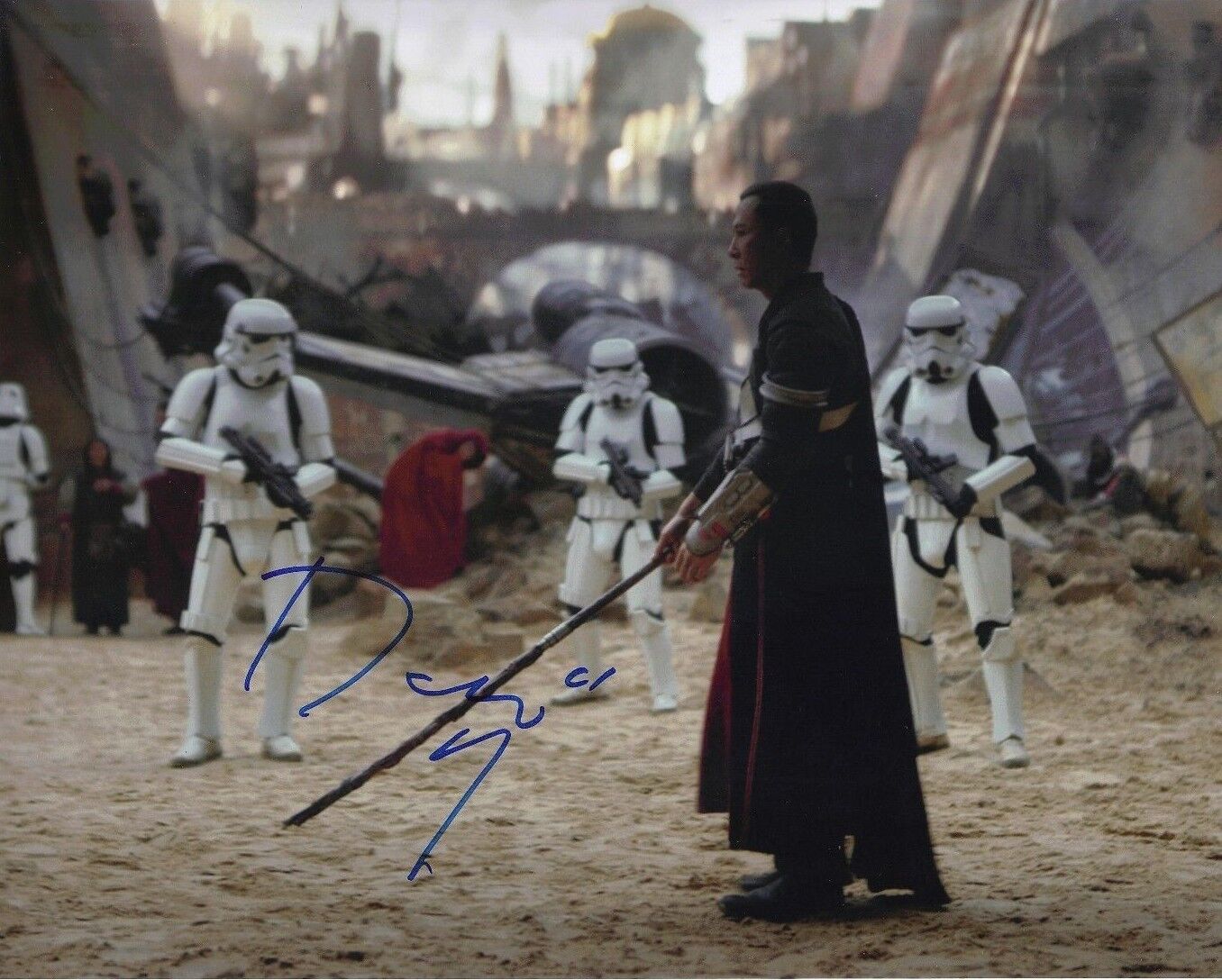 Donnie Yen Signed 10X8 Photo Poster painting Rogue One: A STAR WARS Story AFTAL COA (5650)