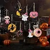 DIY Diamond Painting Halloween Banner Kit, 26 PCS "Happy Halloween" Glitter Letter Flags with Characters, Handmade Sparkling Bunting Garland for Home Party Wall Decoration