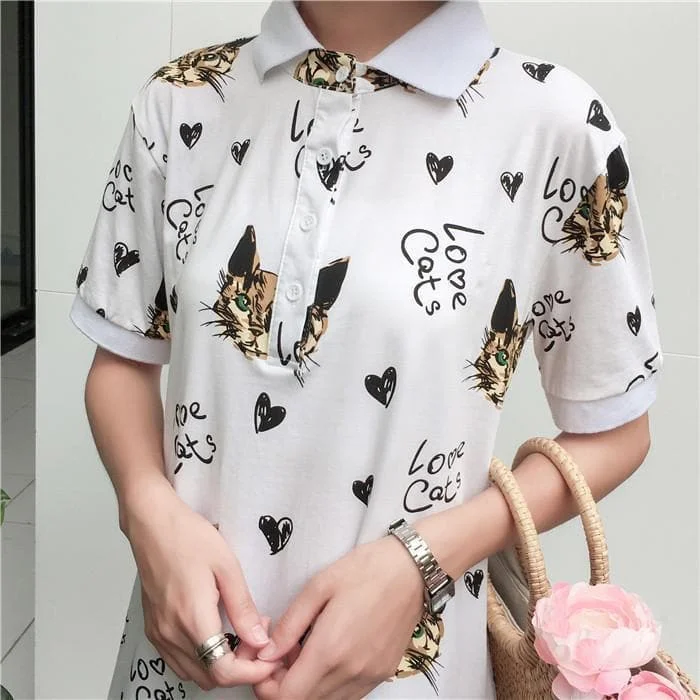 Kawaii Cat Printing Dress SP1710159