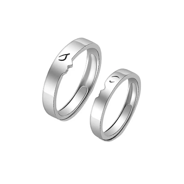 Couple Ring Matching Rings Gift for Couple