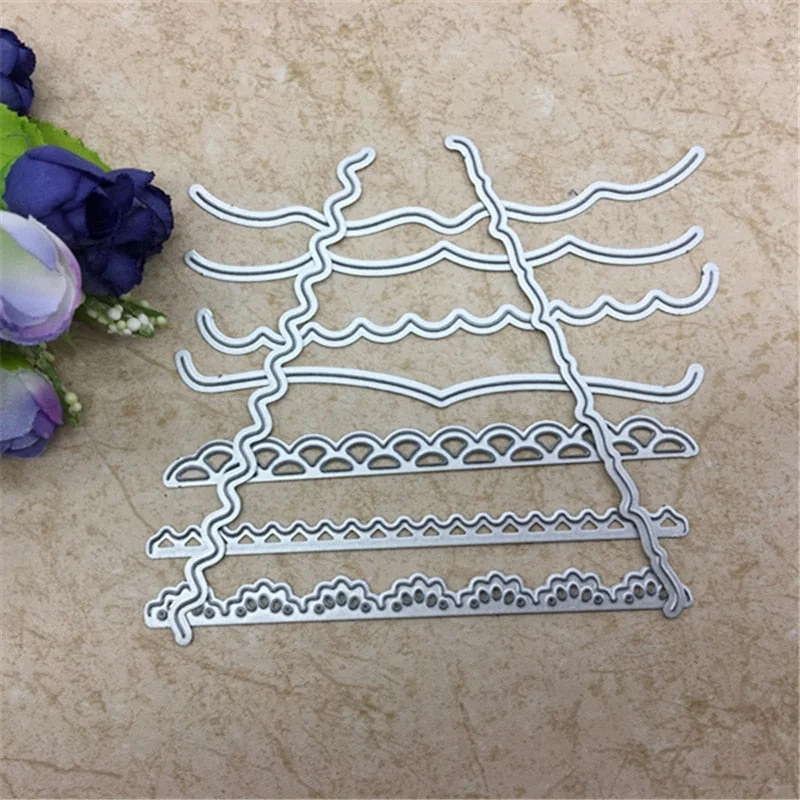 Lovely Borderlines Metal Cutting Dies Stencils for DIY Scrapbooking/photo album Decorative Embossing DIY Paper Cards