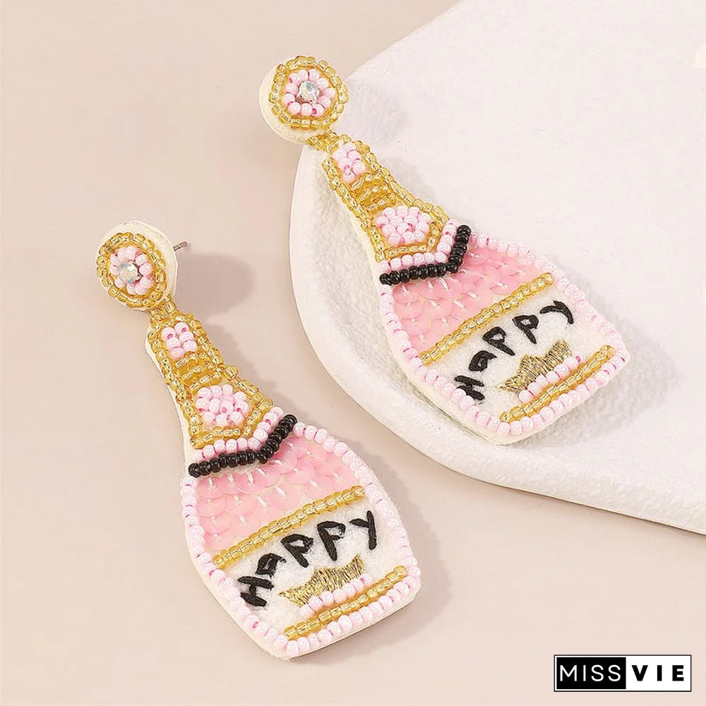 Casual Daily Patchwork Sequins Earrings
