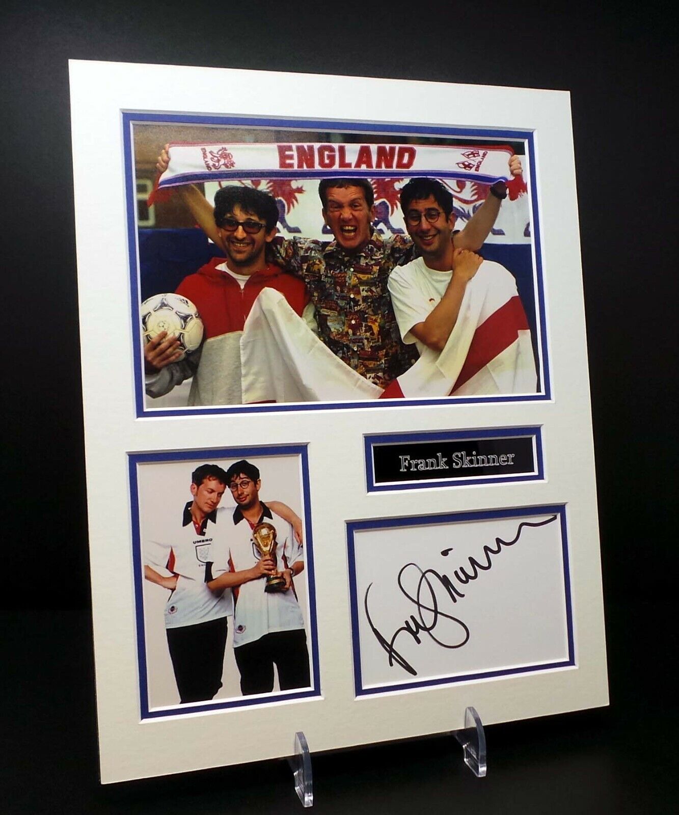 Frank SKINNER Signed Mounted Photo Poster painting Display AFTAL COA Comedian England 3 Lions