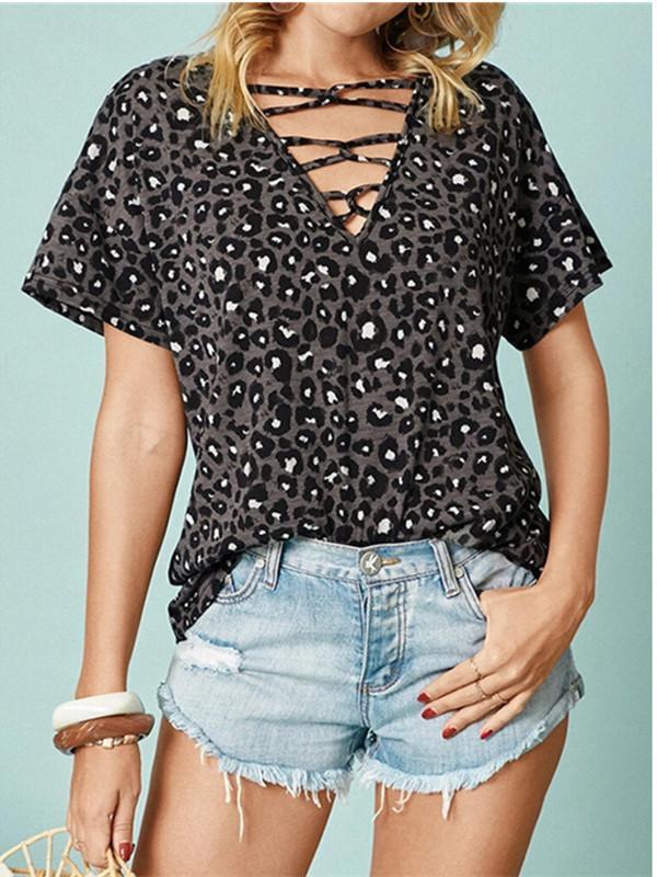 Women Long Sleeve V-neck Graphic Floral Printed Top