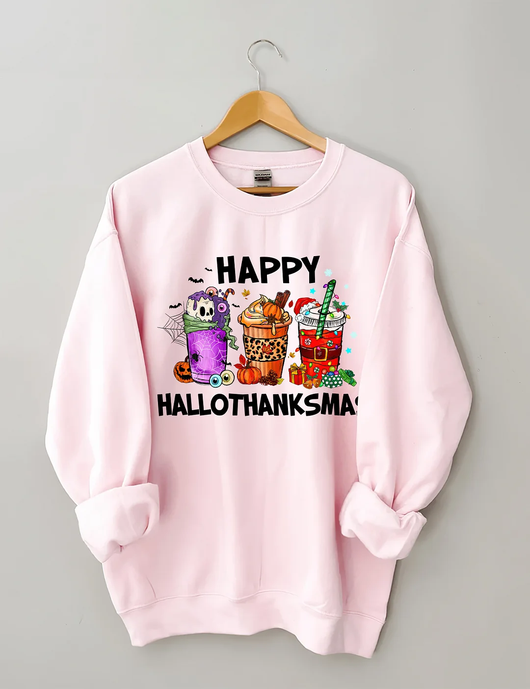 Happy Hallothanksmas Coffee Sweatshirt