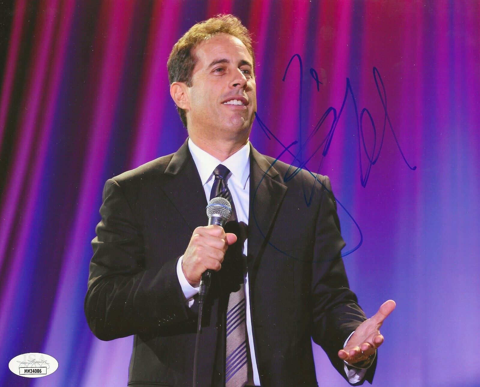 Jerry Seinfeld REAL hand SIGNED Photo Poster painting JSA COA Autographed Comedian