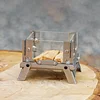 Outdoor Desktop Mini Fire Viewing Platform Stainless Steel Wood Stove Aromatherapy Stove Portable Camping Fire Burning Platform Mosquito Incense Stove
