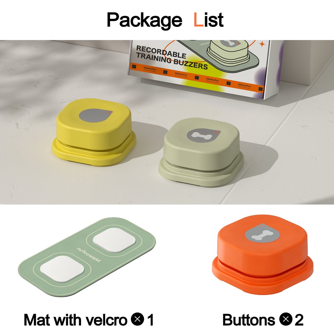 Dog Button for Communication teach your dog how to talk Mewoofun
