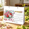 Flower Butterfly DIY 5D Diamond Art Desk Calendar 2027 for Table Decor