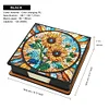 Sunflower Leather Diamond Painting Notecard Box Contains 150 Sheets of Paper