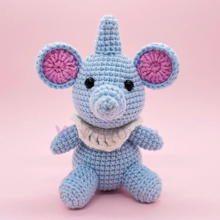 Blue Elephant - Crochet Kit veirousa