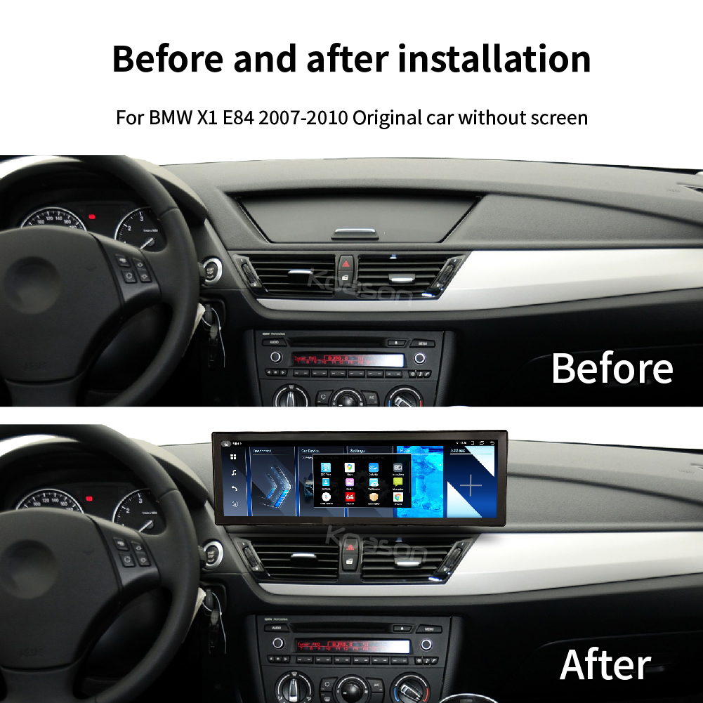 KOASON 14.9inch Android Touch Screen Upgrade Autoradio Wireless Apple CarPlay Android Auto For BMW X1 E84