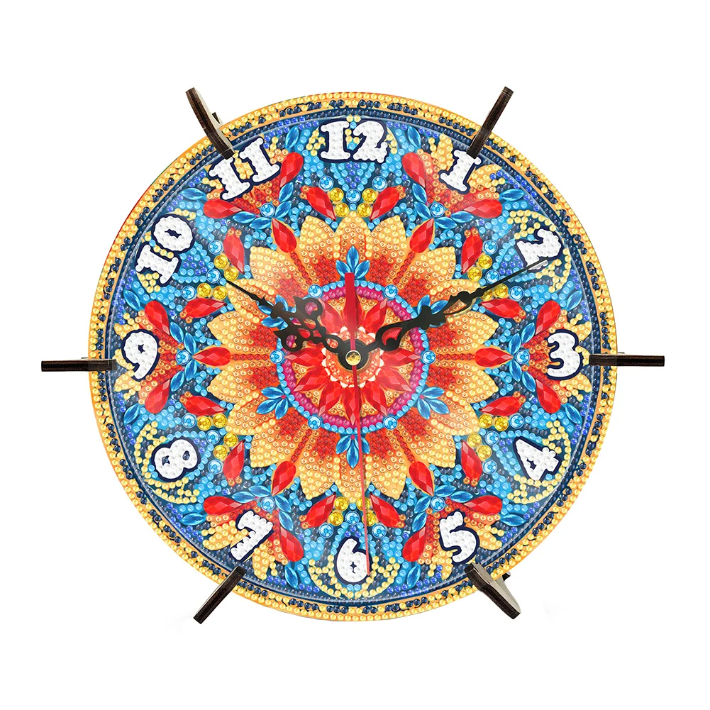 DIY Mandala Special Shape Desktop Diamond Painting Art Clock Ornaments Kit