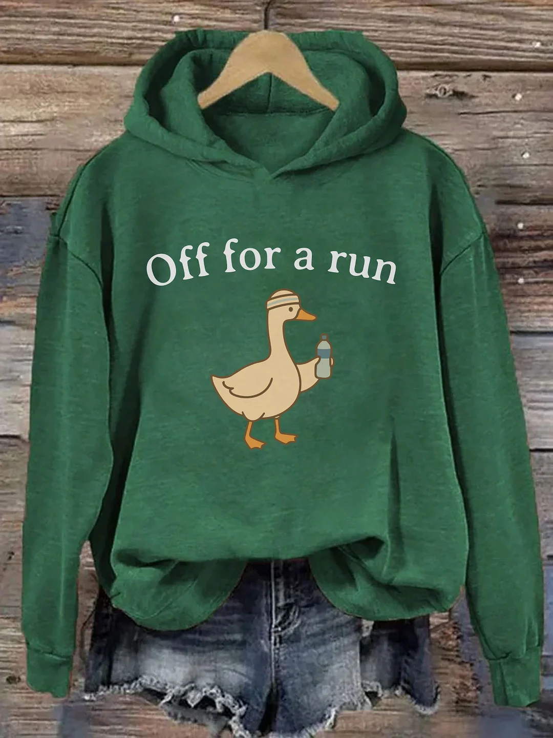 Off For A Run Goose Hoodie