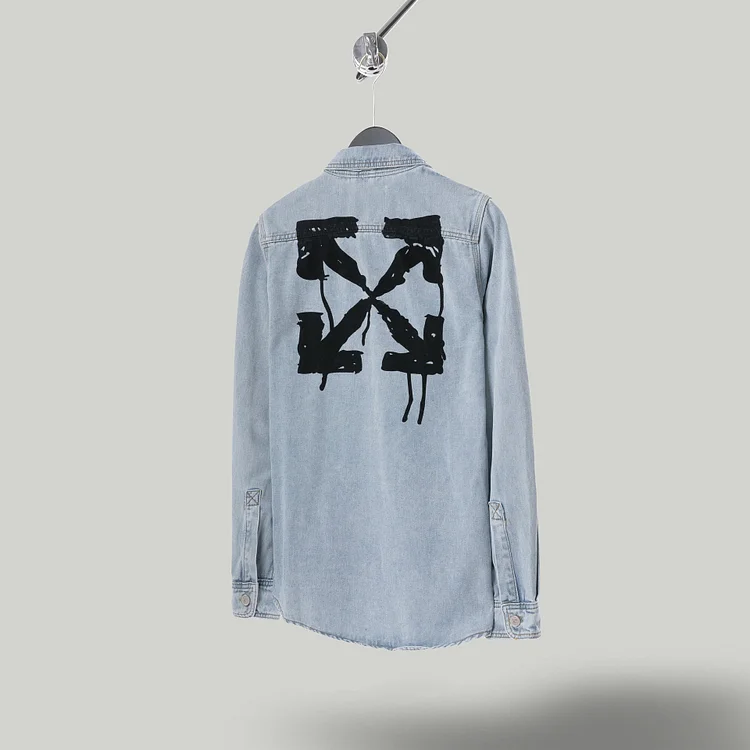 off White Sweatshirts Splash-Ink Arrow High Street Hip Hop Fashion Brand Loose Casual Men and Women