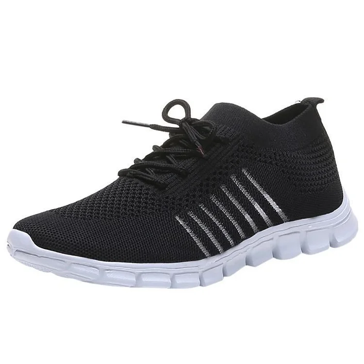 Women Walking Mesh Lace Up Casual Breathable Sneakers | 168DEAL