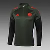 2025/2026 Bayern Munich Half-Pull Training Suit Dark Green Football Shirt 1:1 Thai Quality