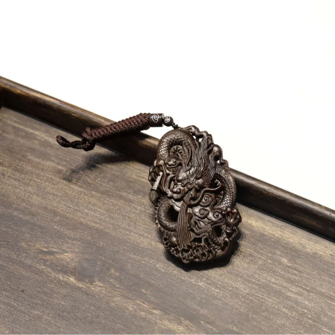 Brunei Agarwood Amulet Pendant Sinking Grade Dragon Amulet Pendant