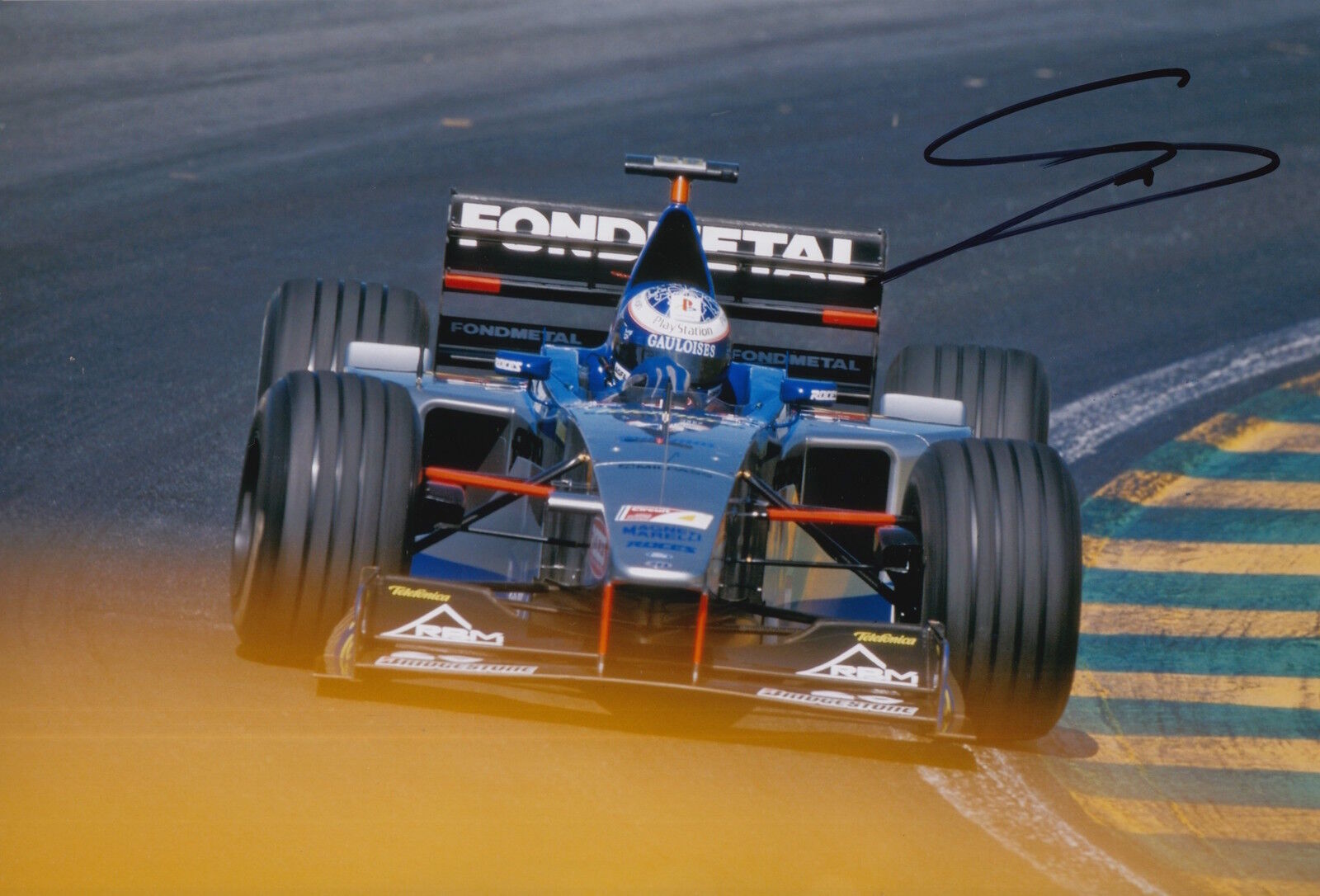 Stephane Sarrazin Hand Signed 12x8 Photo Poster painting Fondmetal Minardi Ford F1 2.