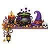 2pcs DIY Diamond Painting Halloween Door Corner Frame Wood Decor 2pcs(Halloween)