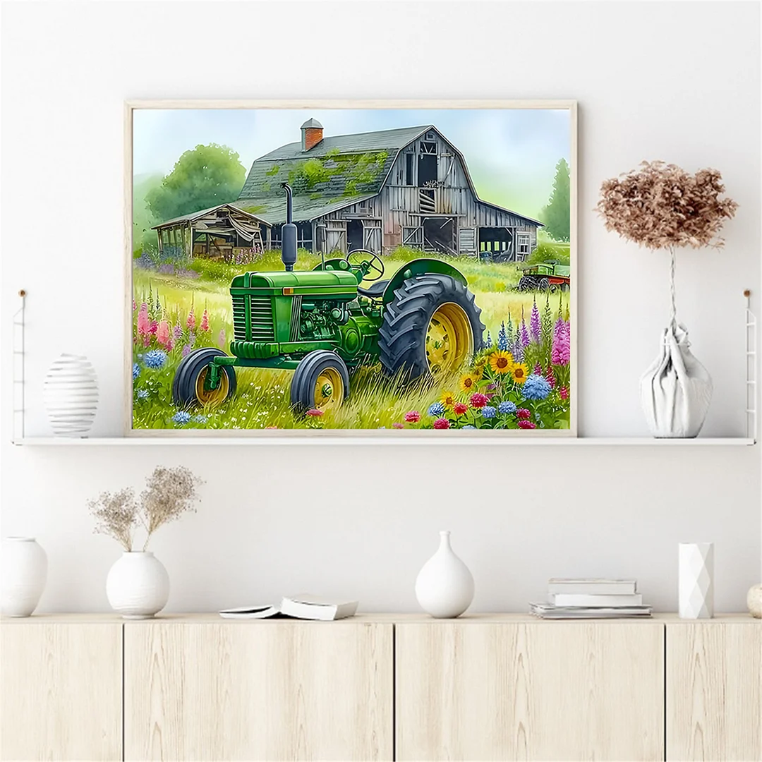 Diamond Painting - Full Round Drill - Tractor(Canvas|40*30cm)