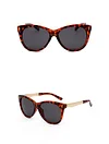 Round-Frame Acetate Sunglasses