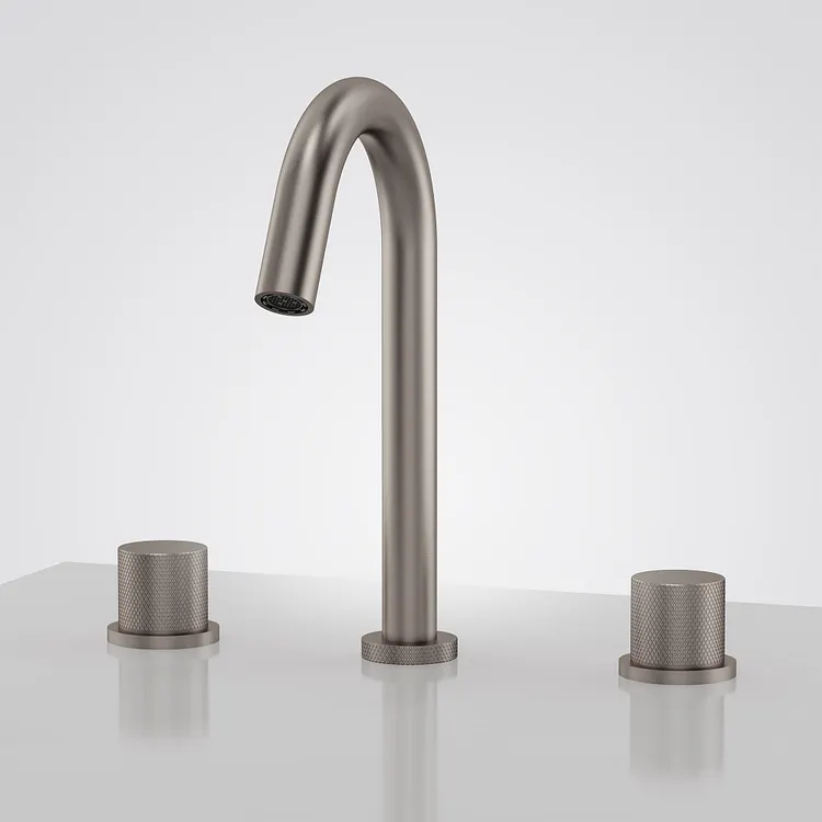 EVERSTEIN High Arc Widespread Bathroom Sink Faucet Brushed Nickel