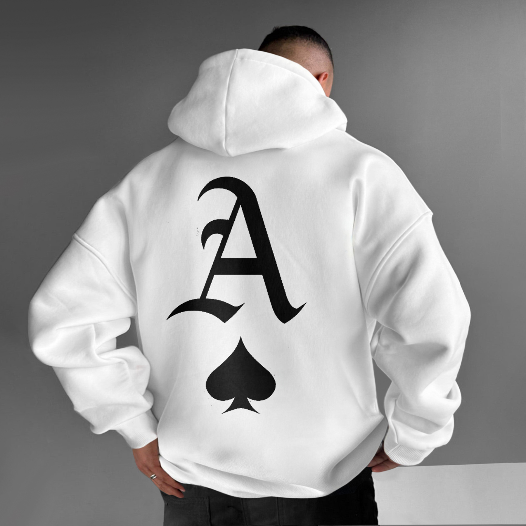 Oversize Ace Of Spades Hoodie