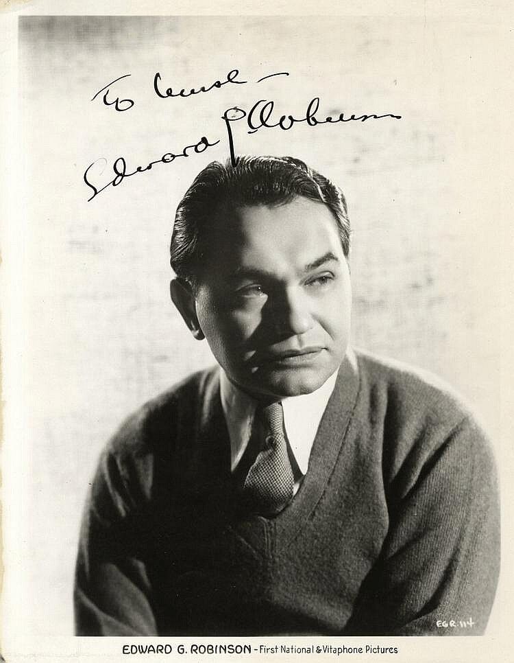 EDWARD G ROBINSON Signed Photo Poster paintinggraph - Film Actor - preprint