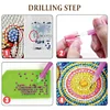 5pcs/set DIY Full Drill Special Shaped Diamond Painting Animal Keychain