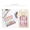 Flahing Rainbow Long Ballet Wearing Nails 12pcs