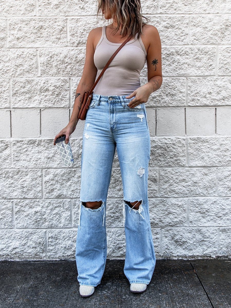 Women Half Sleeve V-neck Solid Color Dress