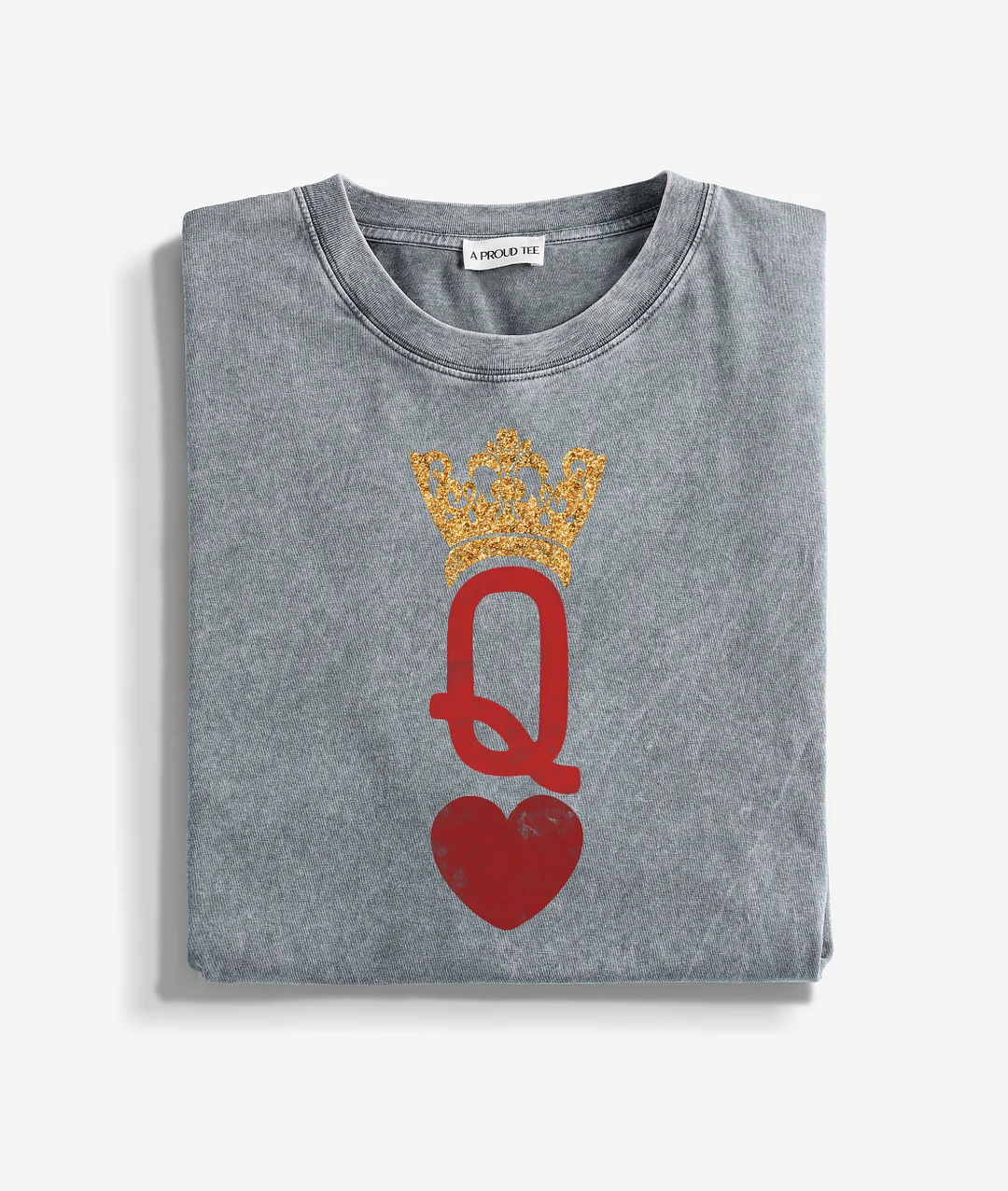 Queen Of Hearts Washed T-shirt