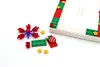 Chirstmas DIY Building Block Photo Frame Kit,Creative Handmade Assembled Photo Frame Handmade Craft Gift Home Tabletop Display Decor