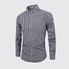 Breathable cotton long-sleeved plaid shirt