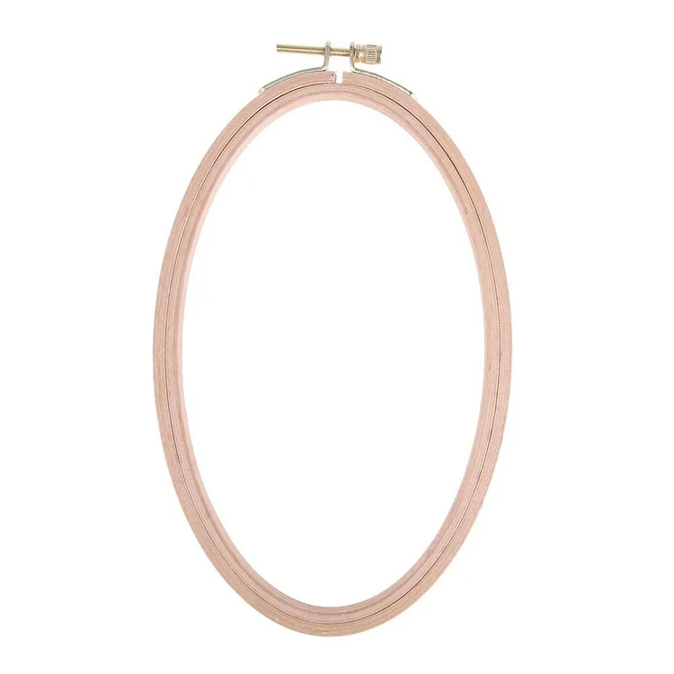 Beech Cross Stitch Machine Frame Embroidery Hoop Ring Sewing Craft Tool(L)