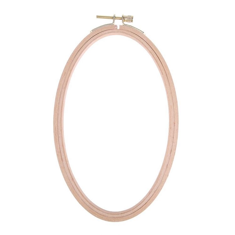 Beech Cross Stitch Machine Frame Embroidery Hoop Ring Sewing Craft Tool(L)