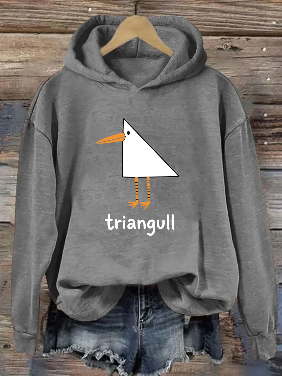 Funny Triangull Triangle Seagull Hoodie