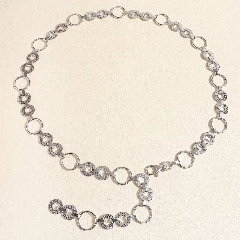 Casual Elegant Geometric Alloy Buckle Women’s Chain Belts