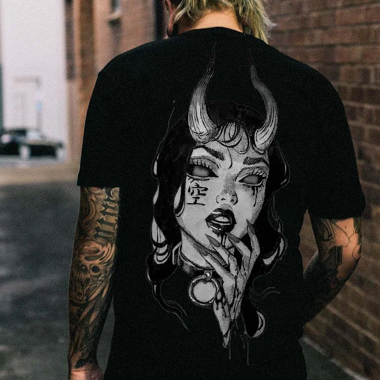 Evil Girl Printed Men's T-shirt