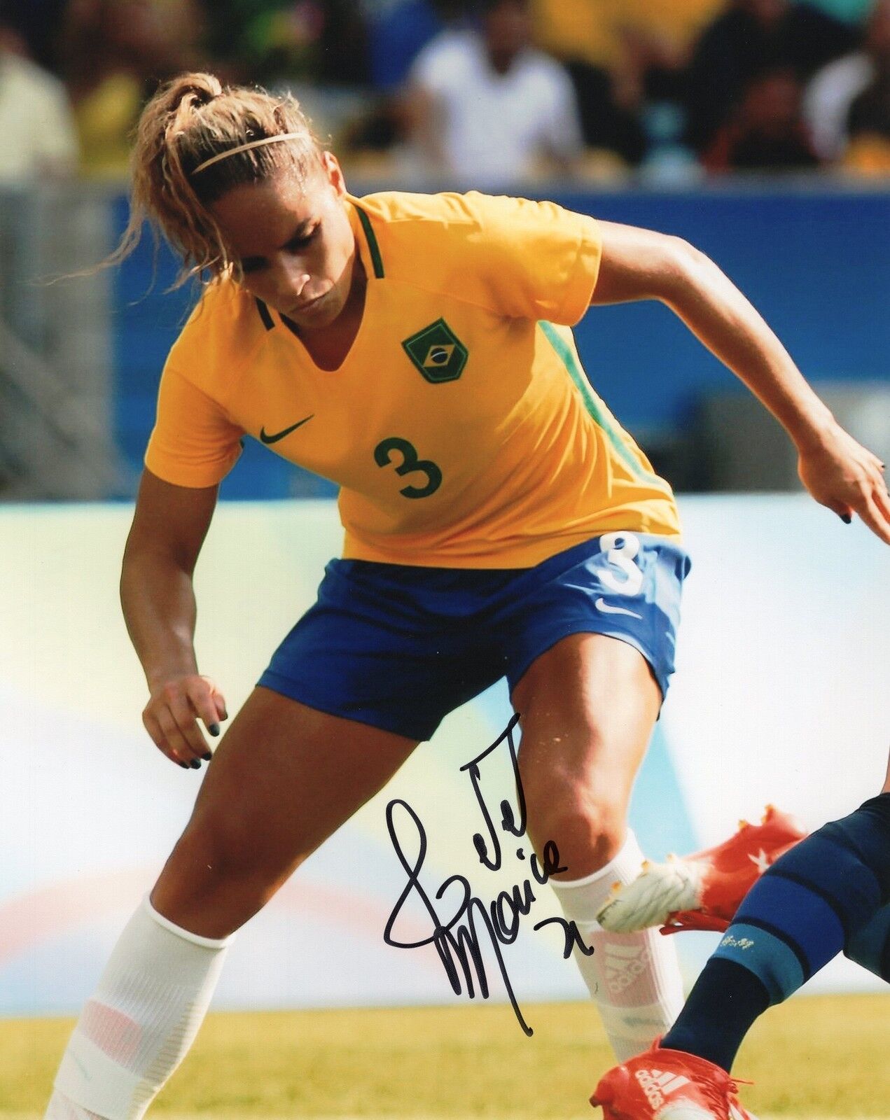 Monica Hickmann Alves signed 8x10 Photo Poster painting w/COA Brazil Soccer Madrid #1