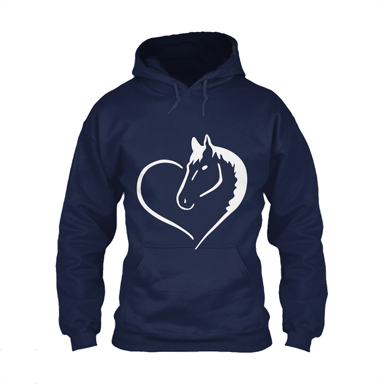 Horse And Heart, Horse Classic Hoodie